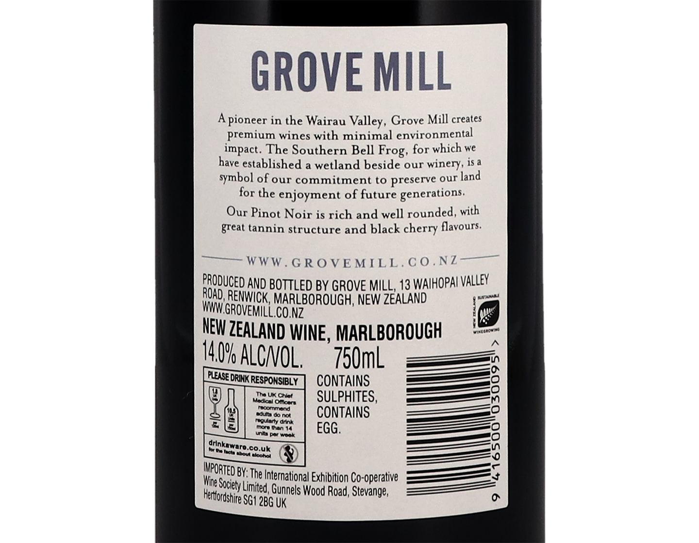 Grove Mill Marlborough Pinot Noir 2019