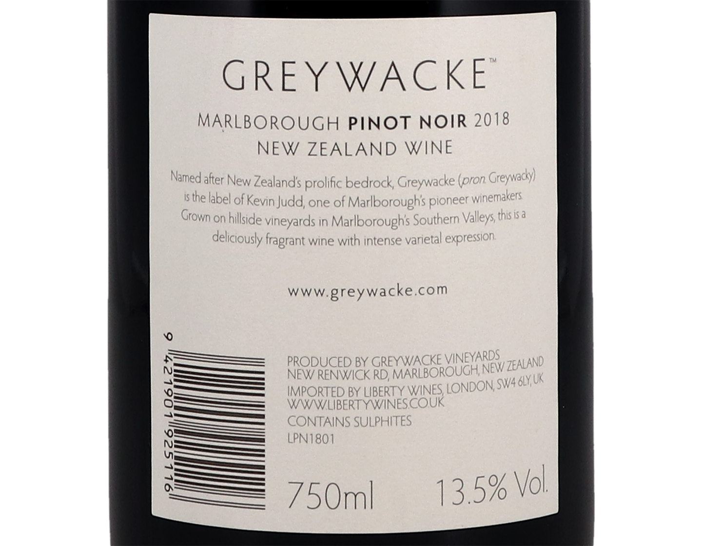 Greywacke Marlborough Pinot Noir 2018