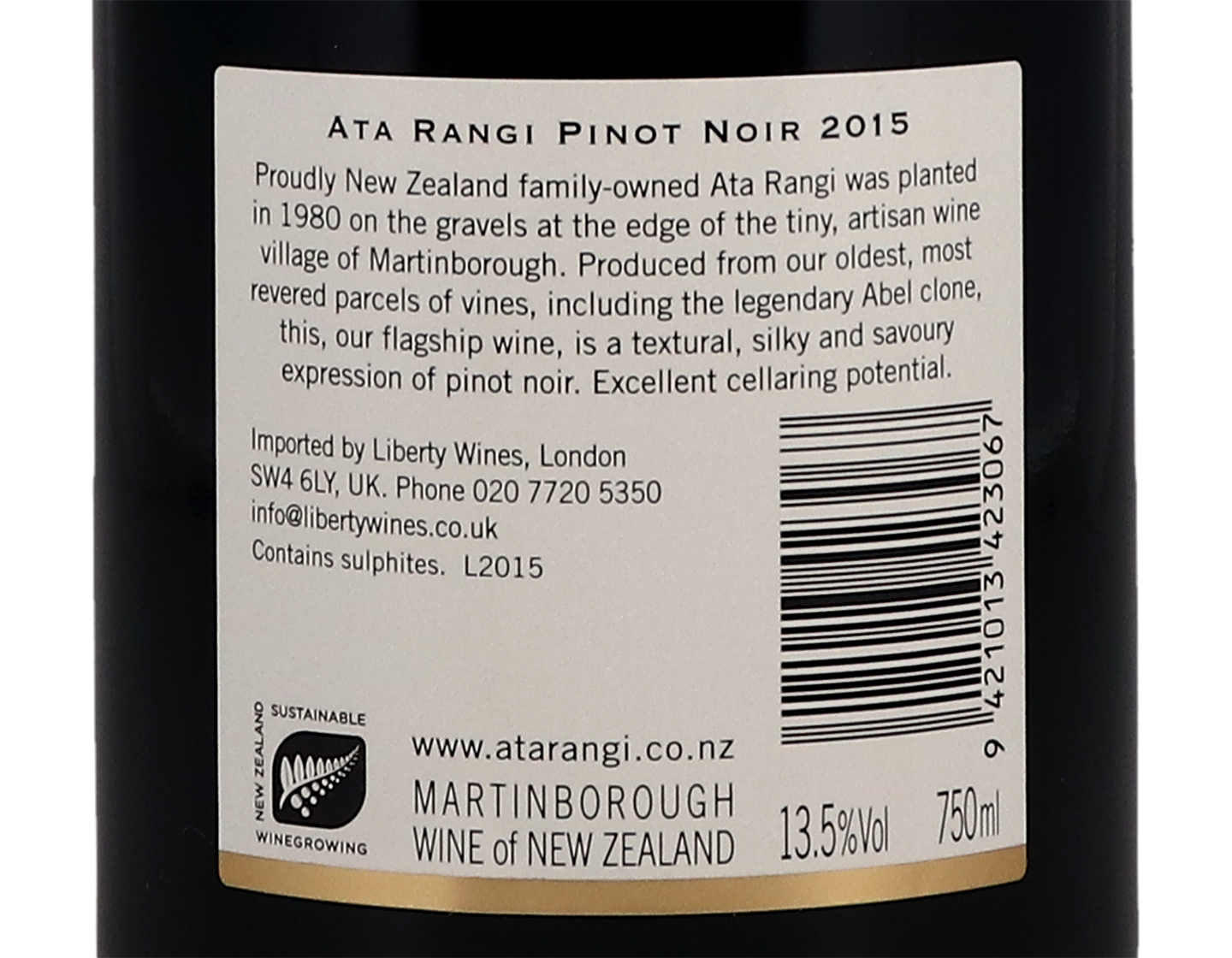 Ata Rangi Martinborough Pinot Noir 2015