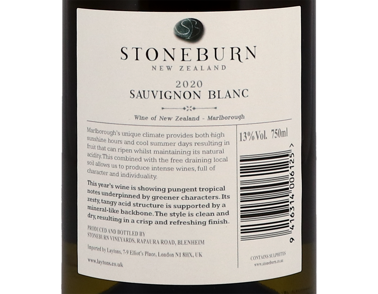 Stoneburn Marlborough Sauvignon Blanc 2020
