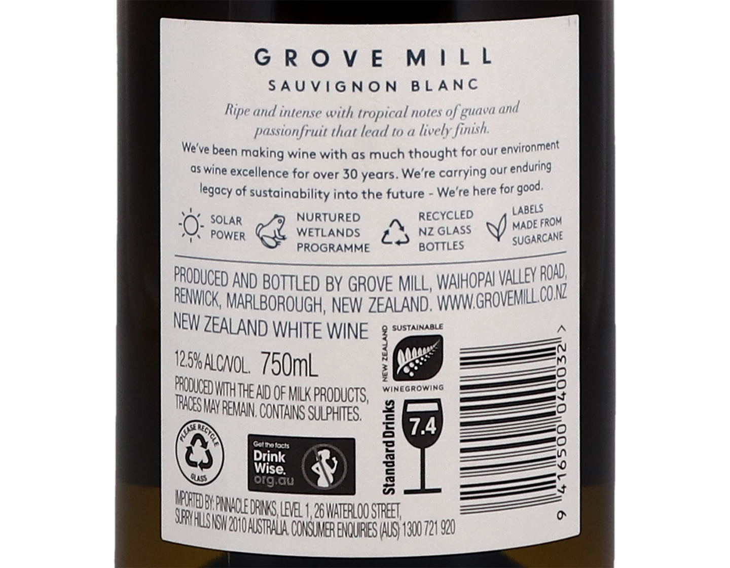 Grove Mill Marlborough Sauvignon Blanc 2020