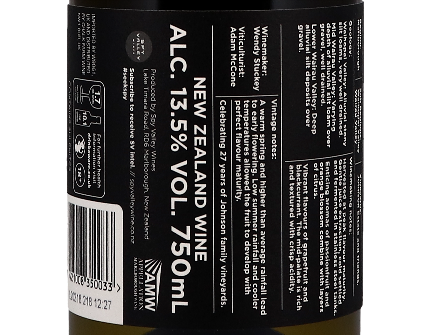 Spy Valley Marlborough Sauvignon Blanc 2020