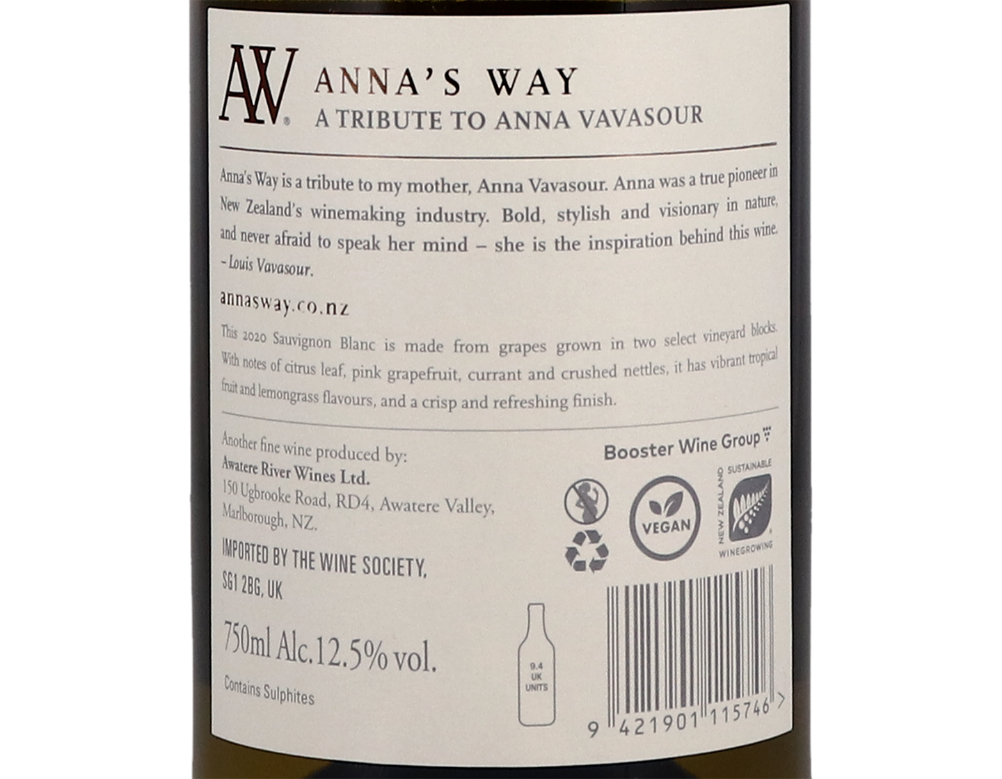 Anna's Way Nelson Sauvignon Blanc 2020