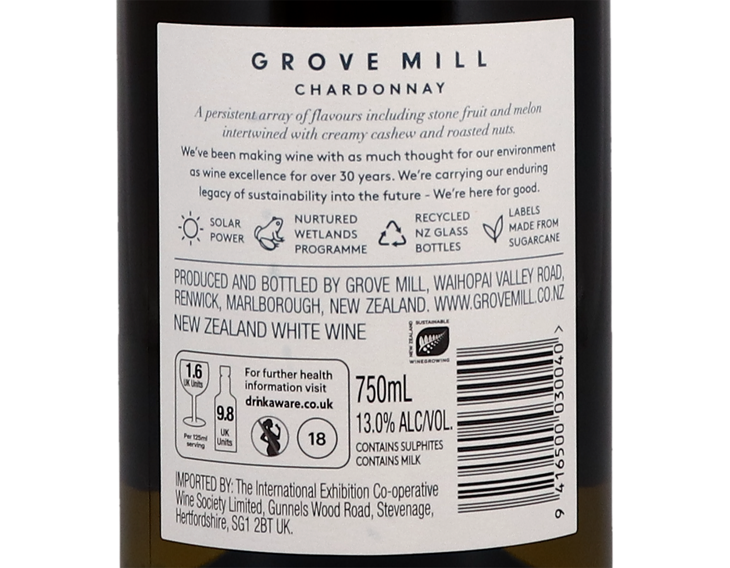 Grove Mill Marlborough Chardonnay 2019