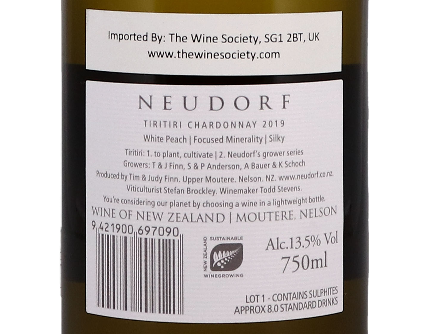Neudorf Tiritiri Nelson Chardonnay 2019