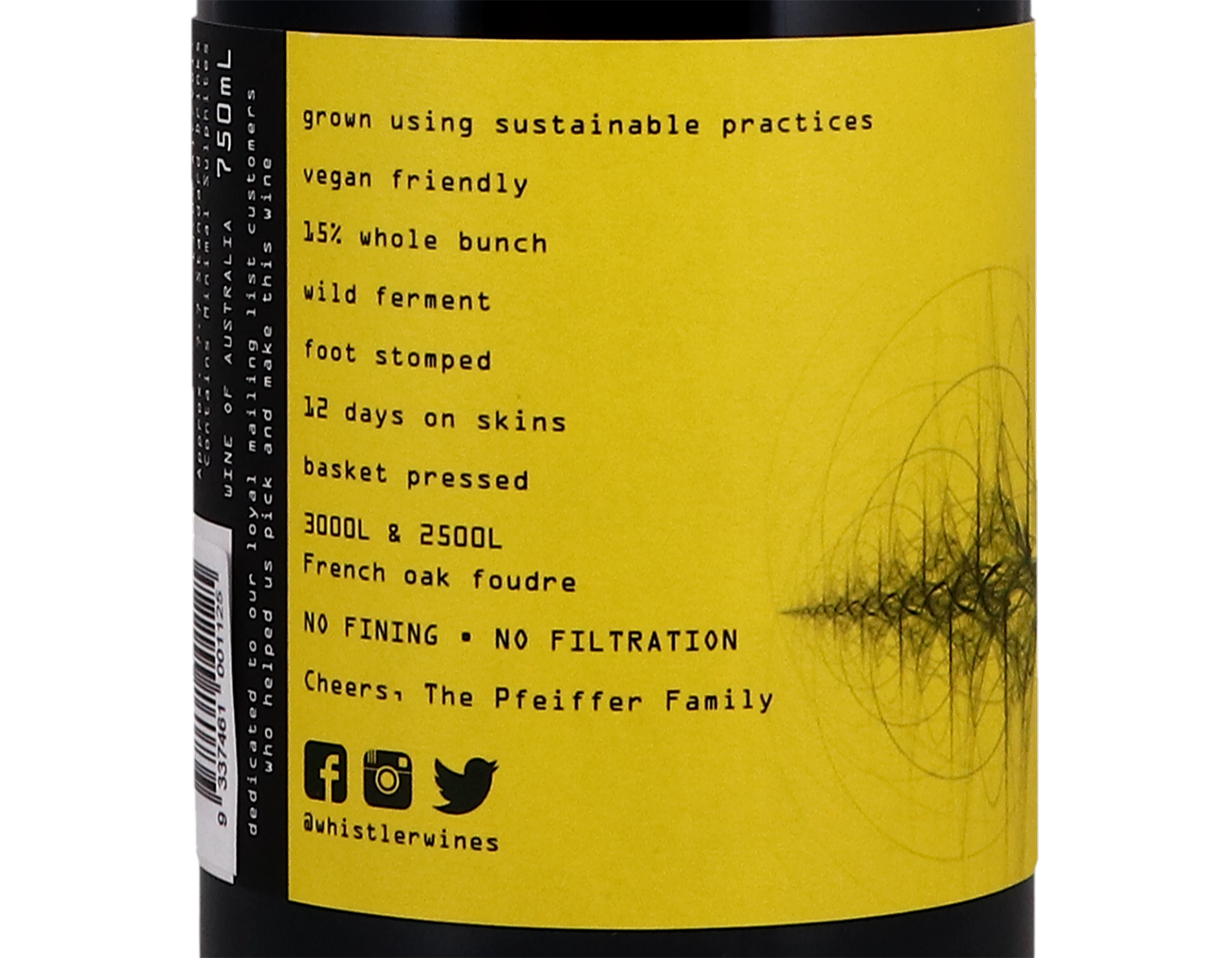 Whistler Wines Shiver Down My Spine Barossa Valley Shiraz 2019