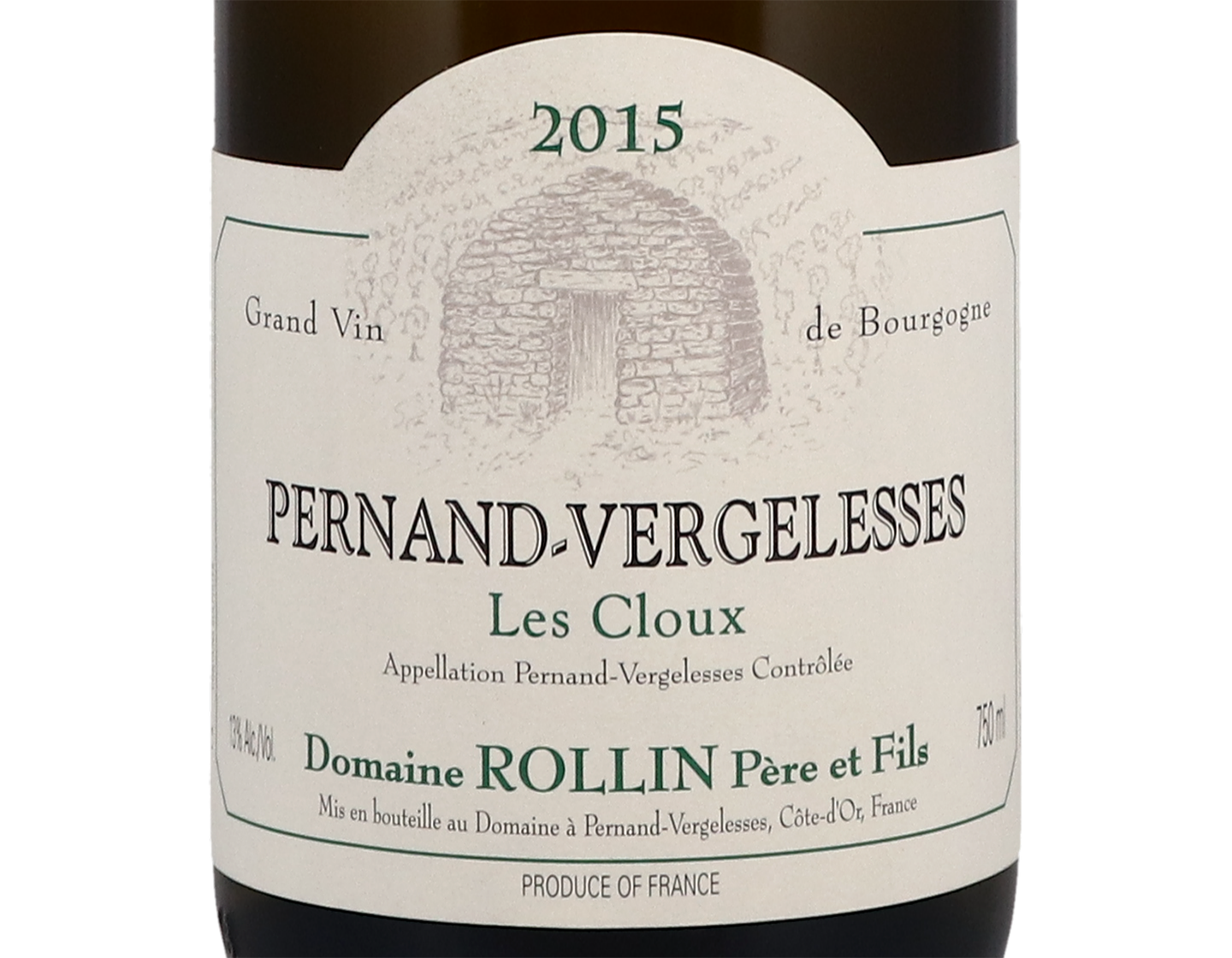 Domaine Rollin Pernand Vergelesses PC Les Cloux 2015