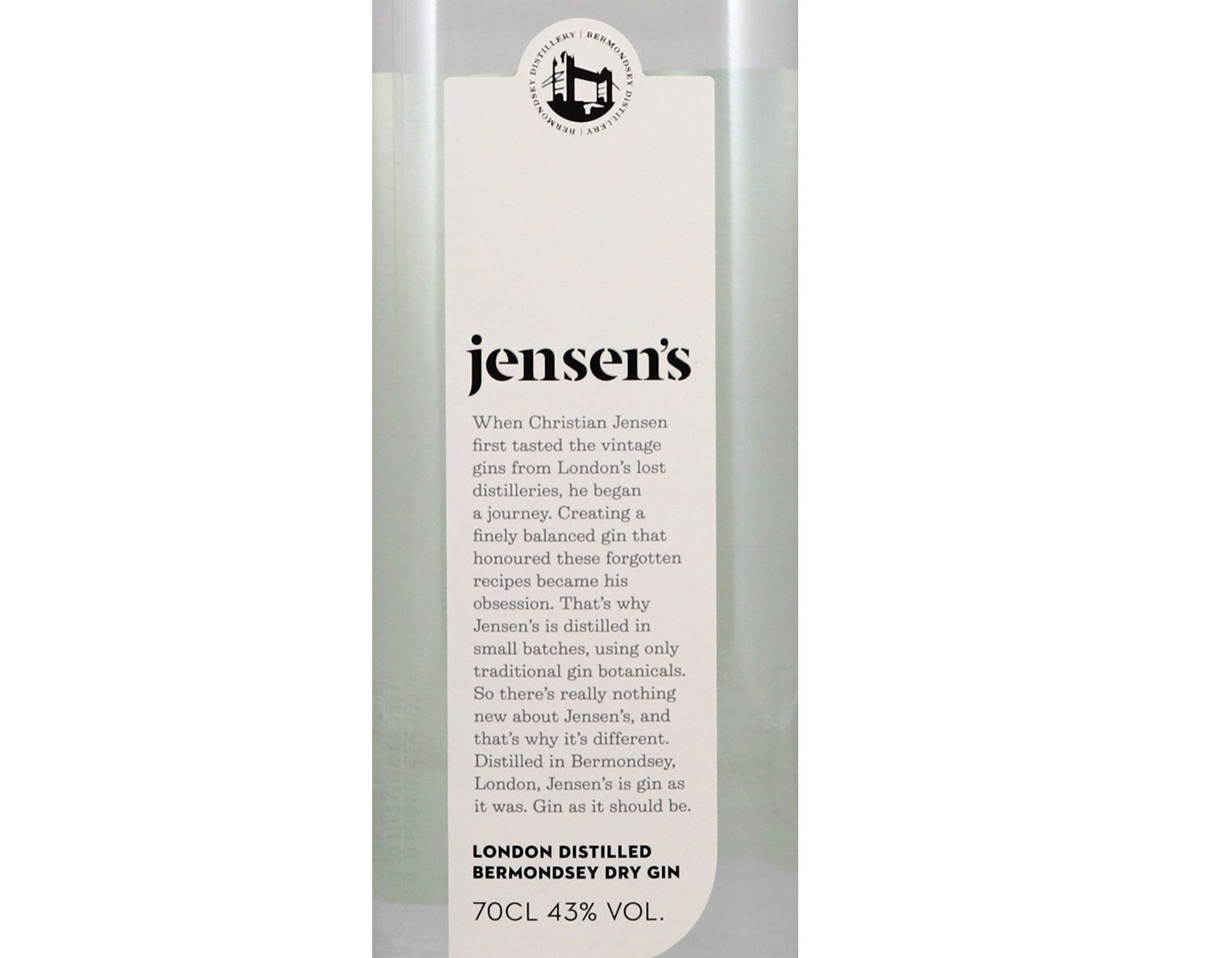 Jensen's Bermondsey Gin 43%