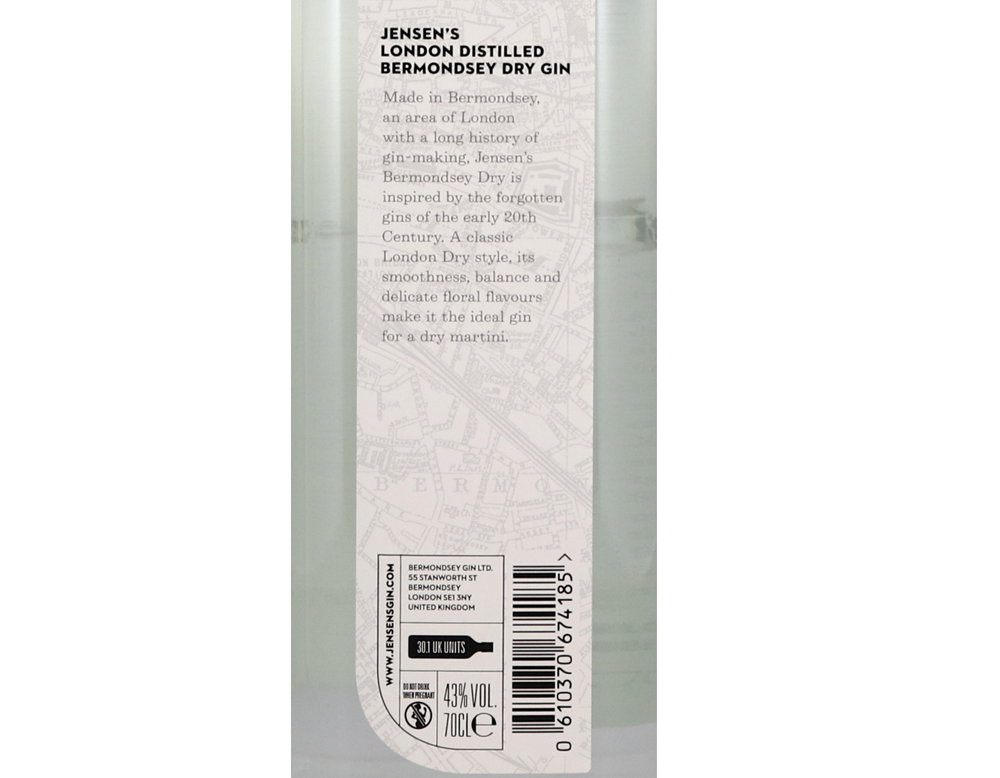 Jensen's Bermondsey Gin 43%