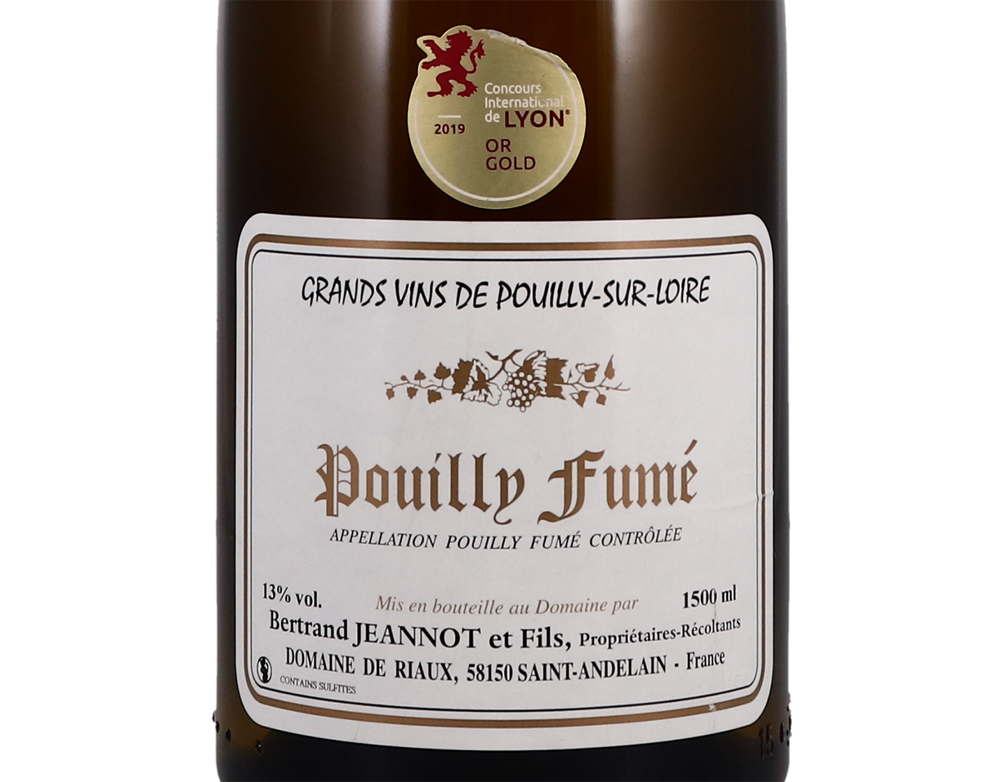 Magnum of Pouilly Fume Domaine de Riaux 2018