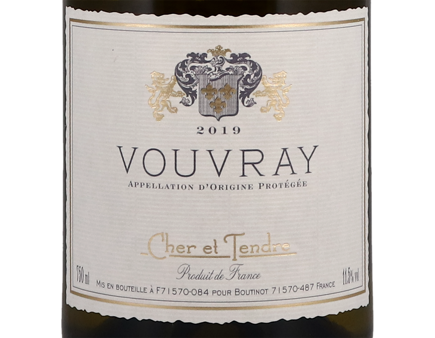 Vouvray Cher et Tendre 2019