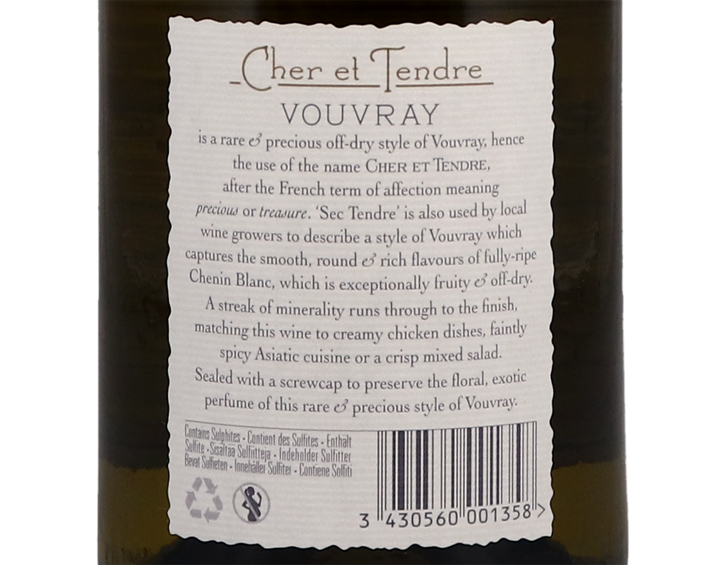 Vouvray Cher et Tendre 2019