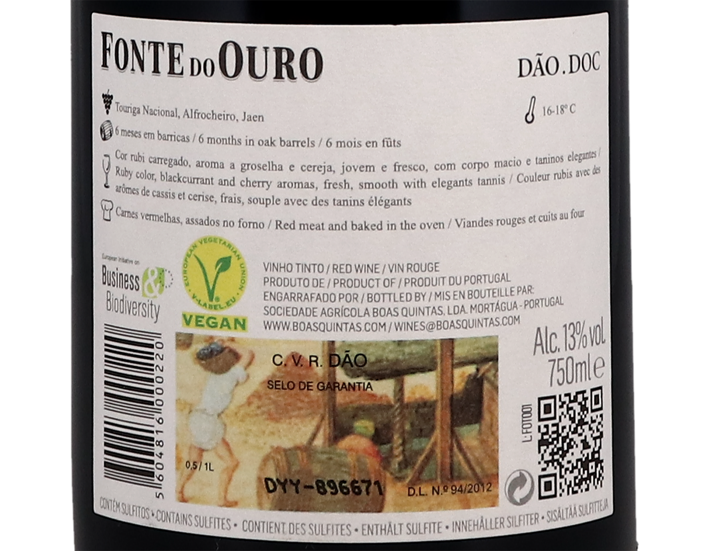 Fonte do Ouro Dao Tinto 2018