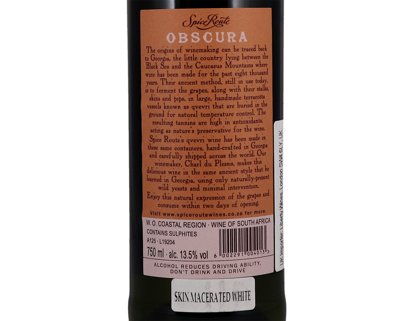 Spice Route Obscura Qvevri White 2019