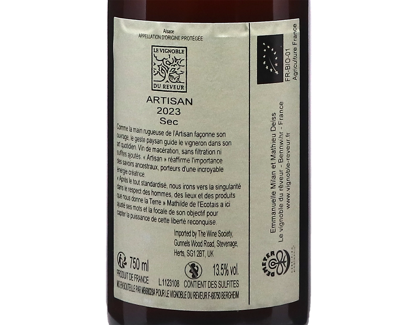 Artisan, Vignoble du Rêveur 2023