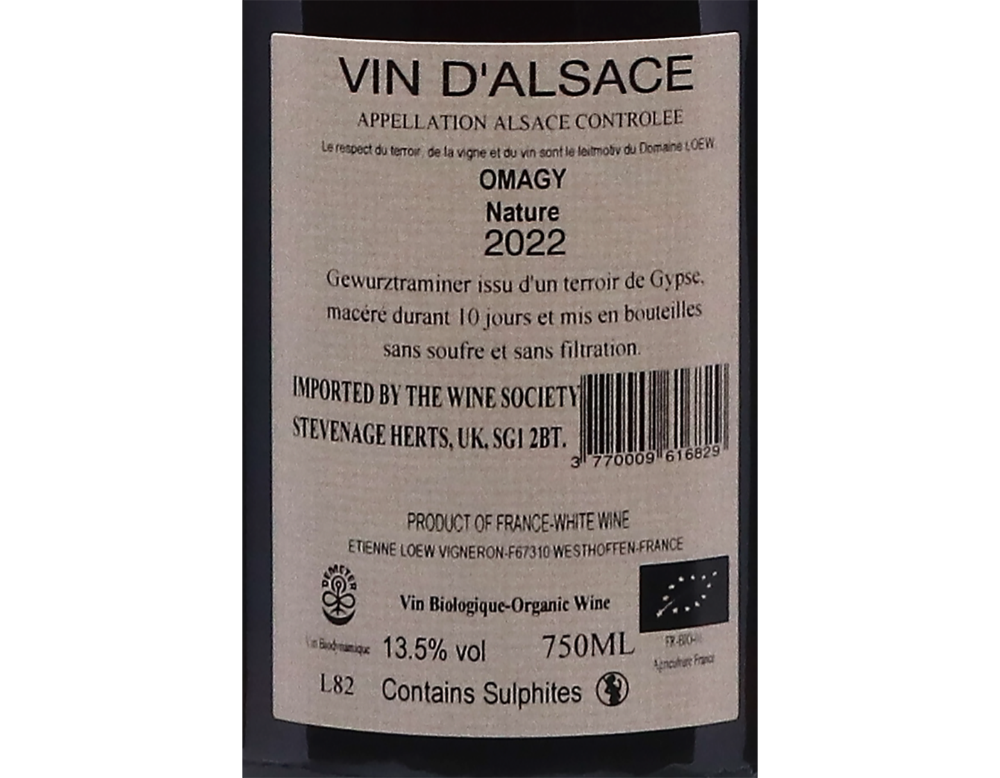 OMAGY All You Need is Loew, Domaine Loew 2022