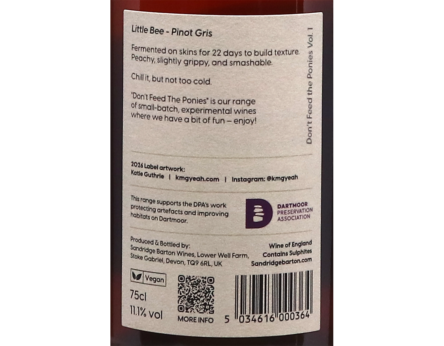 Sandridge Barton Little Bee Pinot Gris Devon 2025