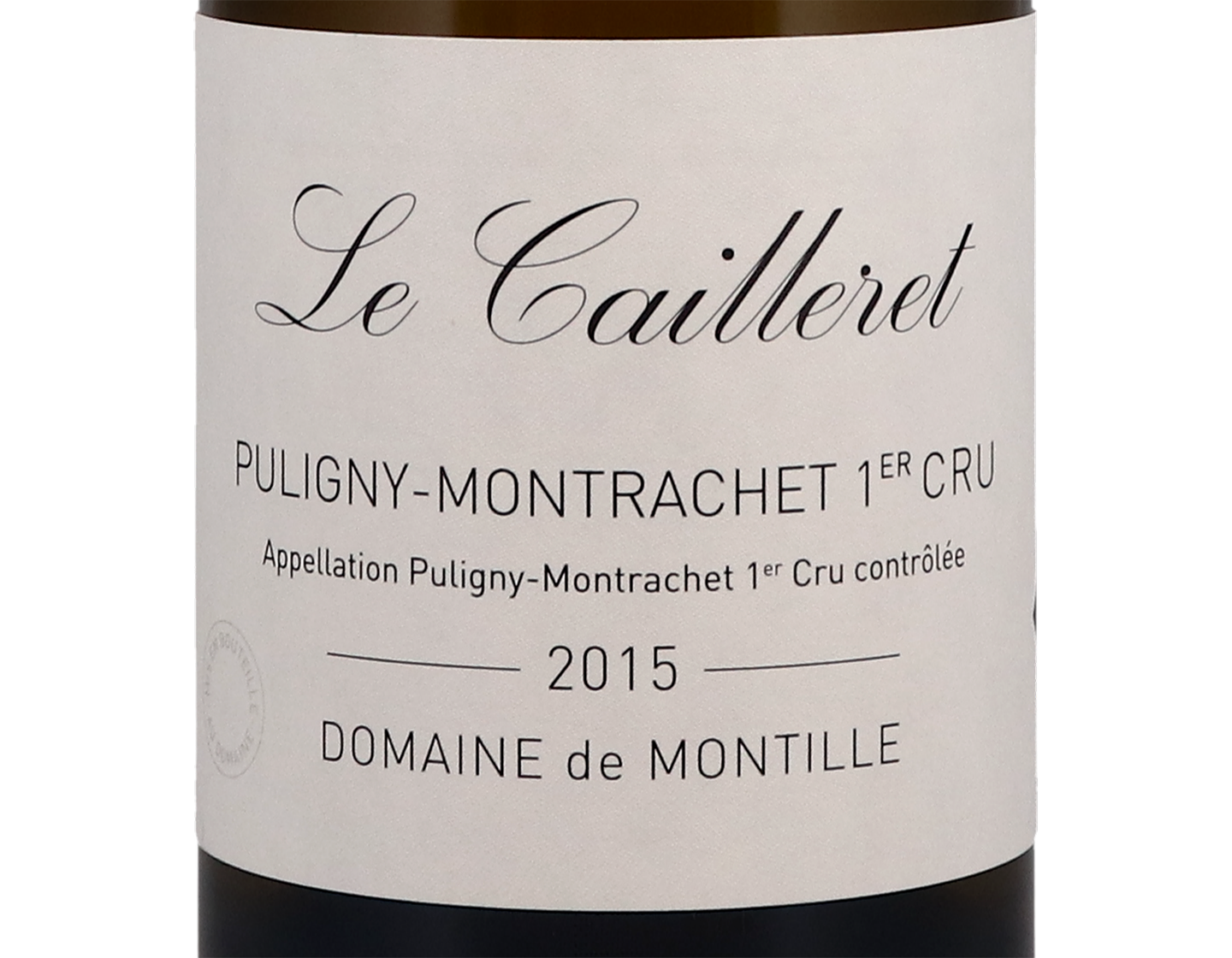 Domaine de Montille Puligny Montrachet PC Cailleret 2015