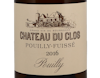 Ch du Clos Pouilly Fuisse Pouilly 2016 view 2
