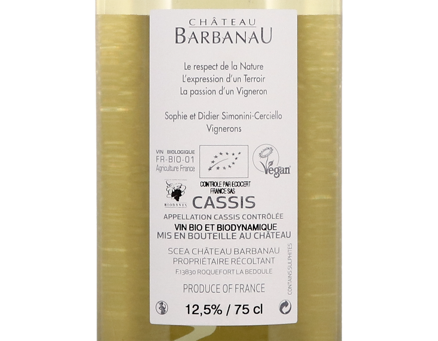 Cassis, Clos Val Bruyère, Château Barbanau 2019