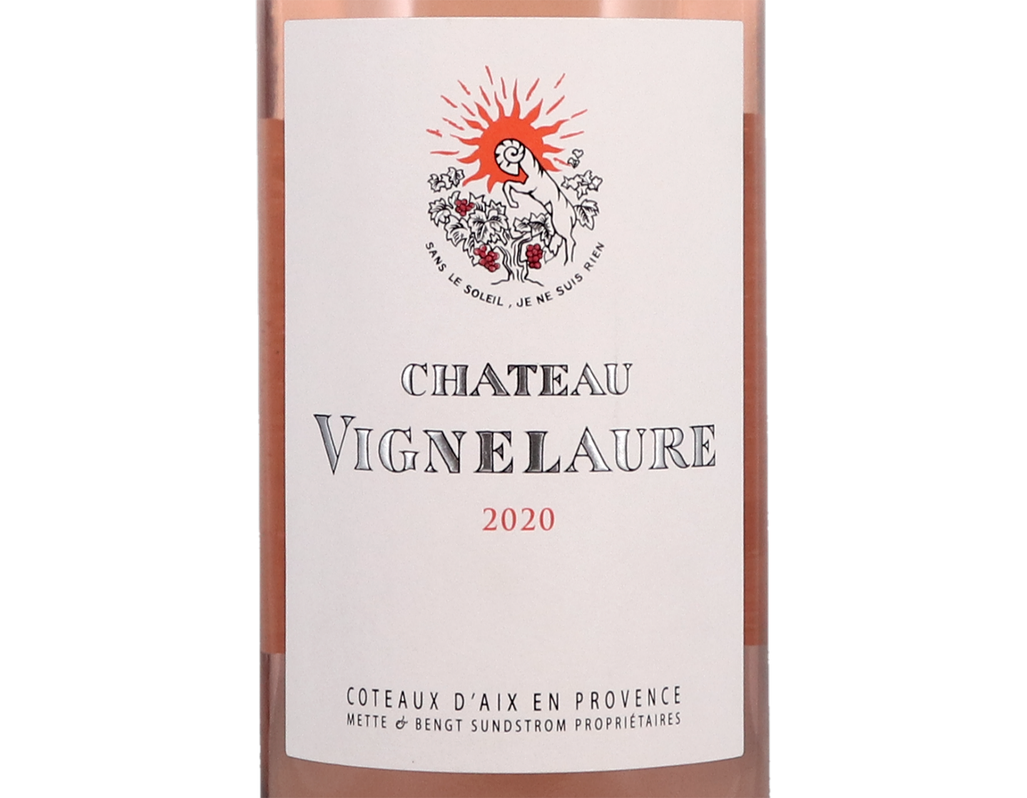 Coteaux d Aix en Provence Rose Chateau Vignelaure 2020