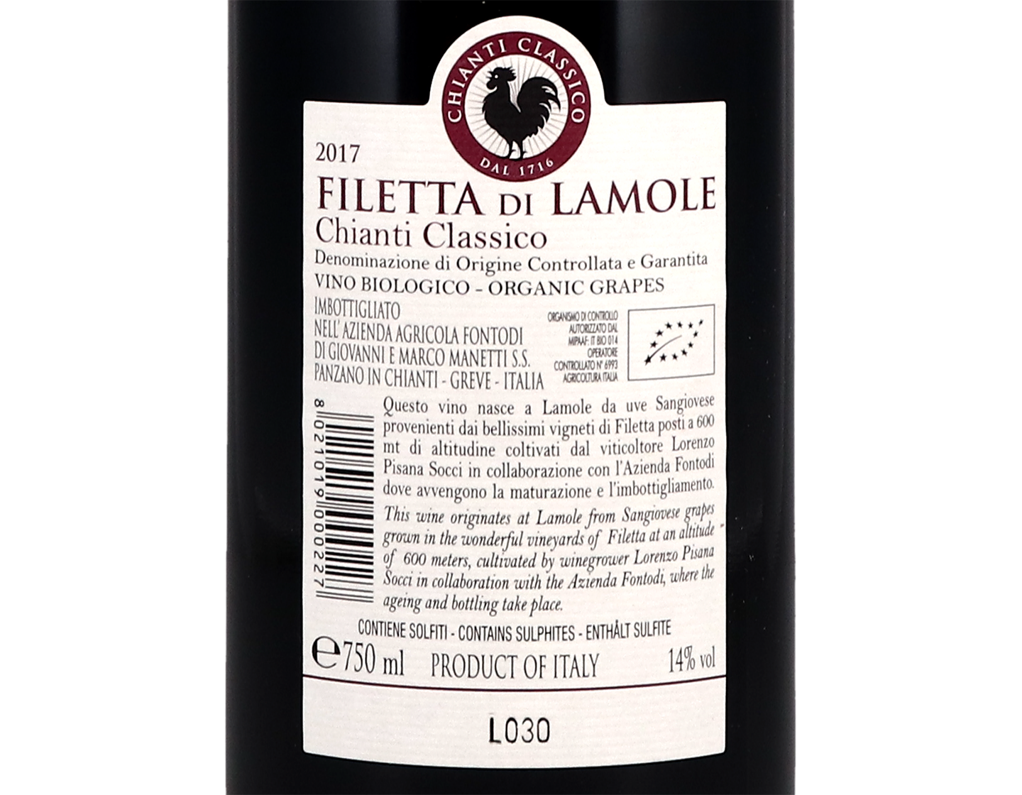 Chianti Classico Filetta di Lamole Fontodi 2017