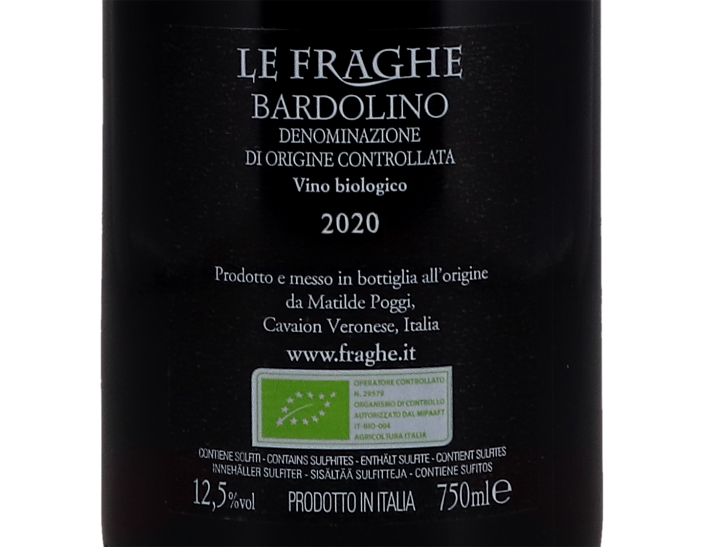 Bardolino Le Fraghe 2020 ORGANIC
