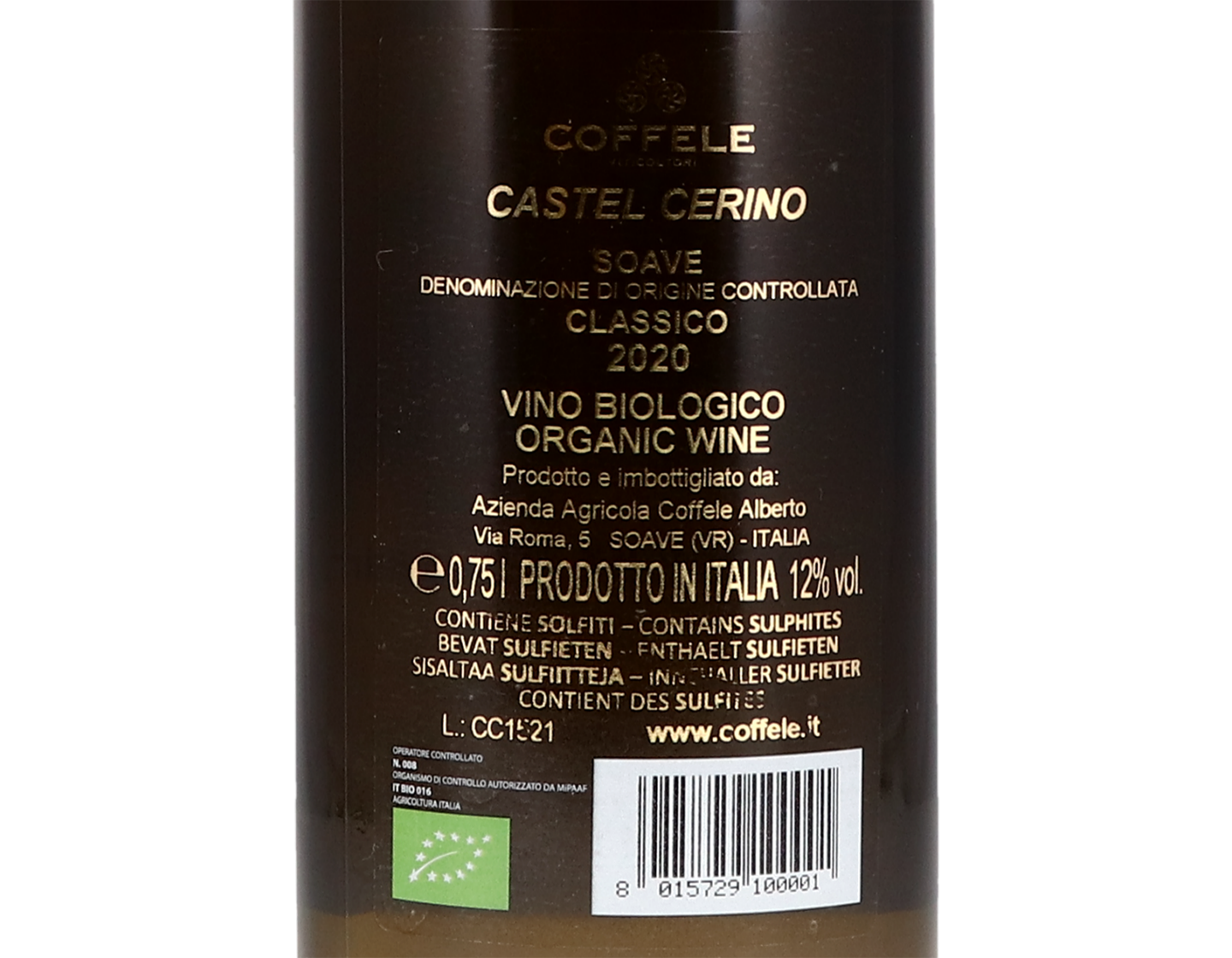 Soave Classico Castel Cerino Coffele 2020 ORGANIC