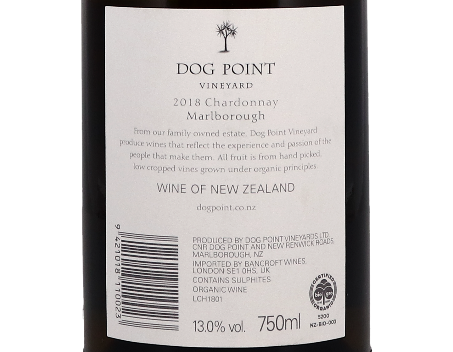Dog Point Marlborough Chardonnay 2018