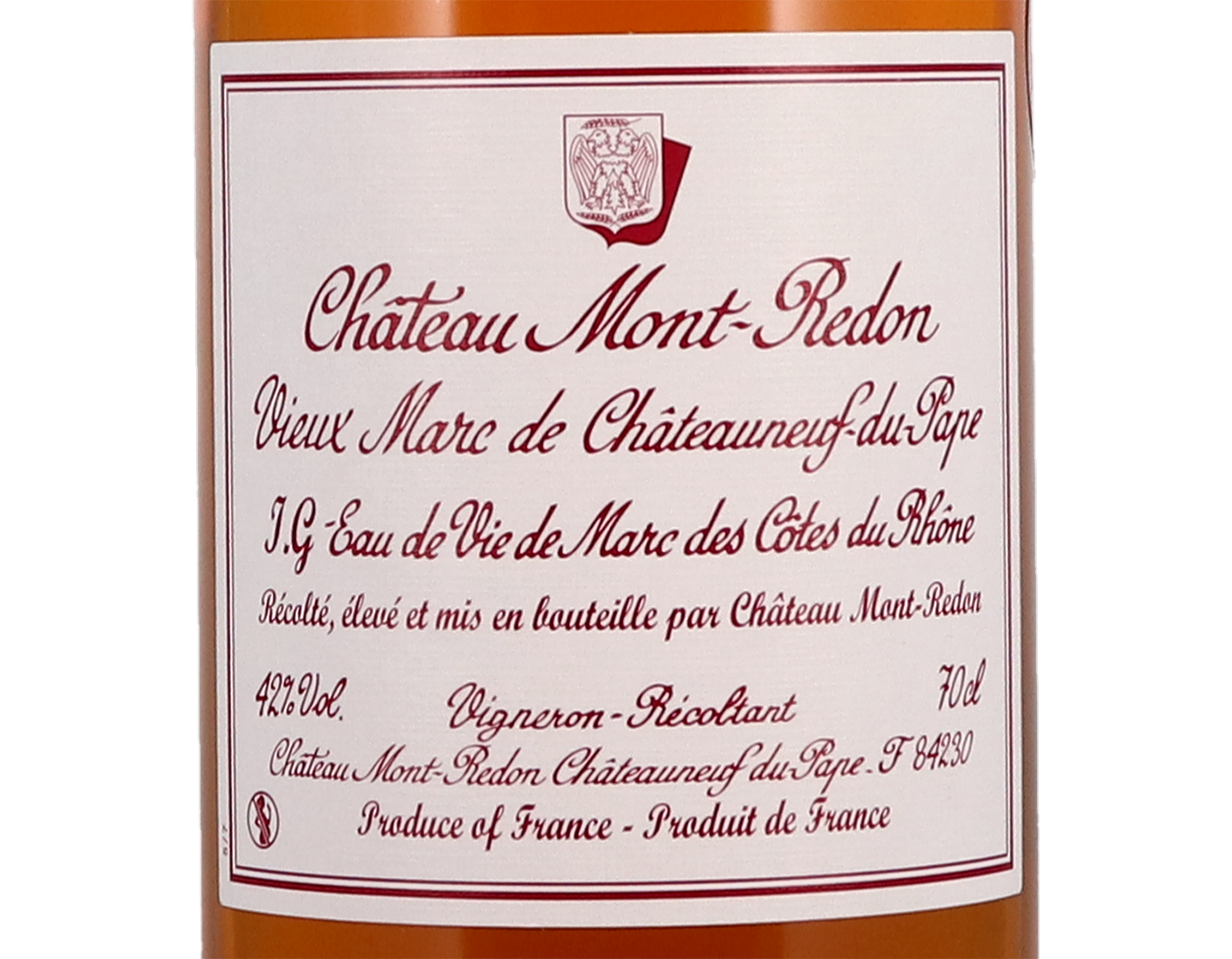 Marc de Châteauneuf-du-Pape Château Mont-Redon Abeille et Fabre