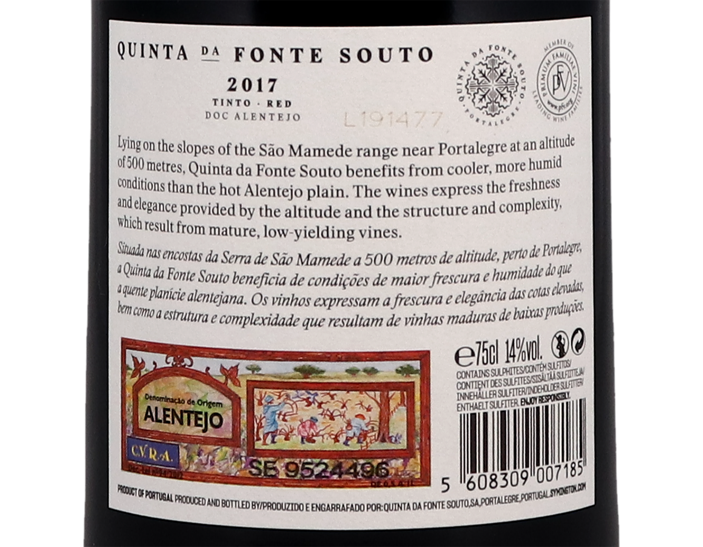 Quinta da Fonte Souto Tinto Alentejo 2017
