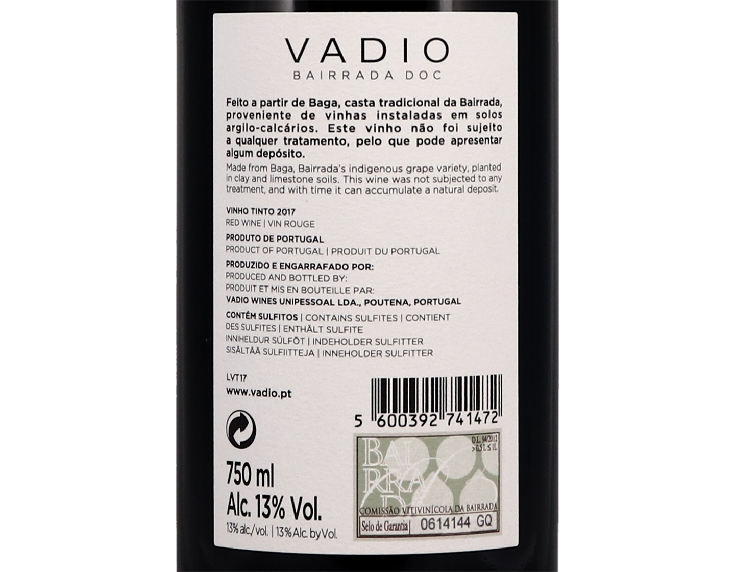 Vadio Bairrada Tinto 2017