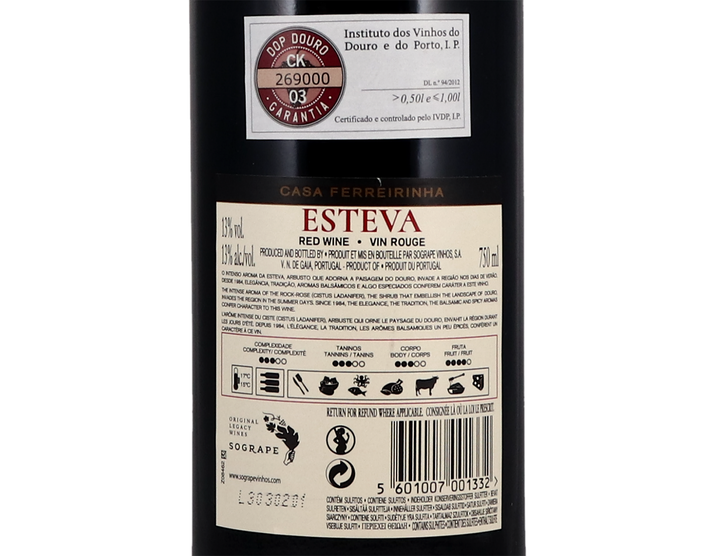 Casa Ferreirinha Esteva Douro 2019