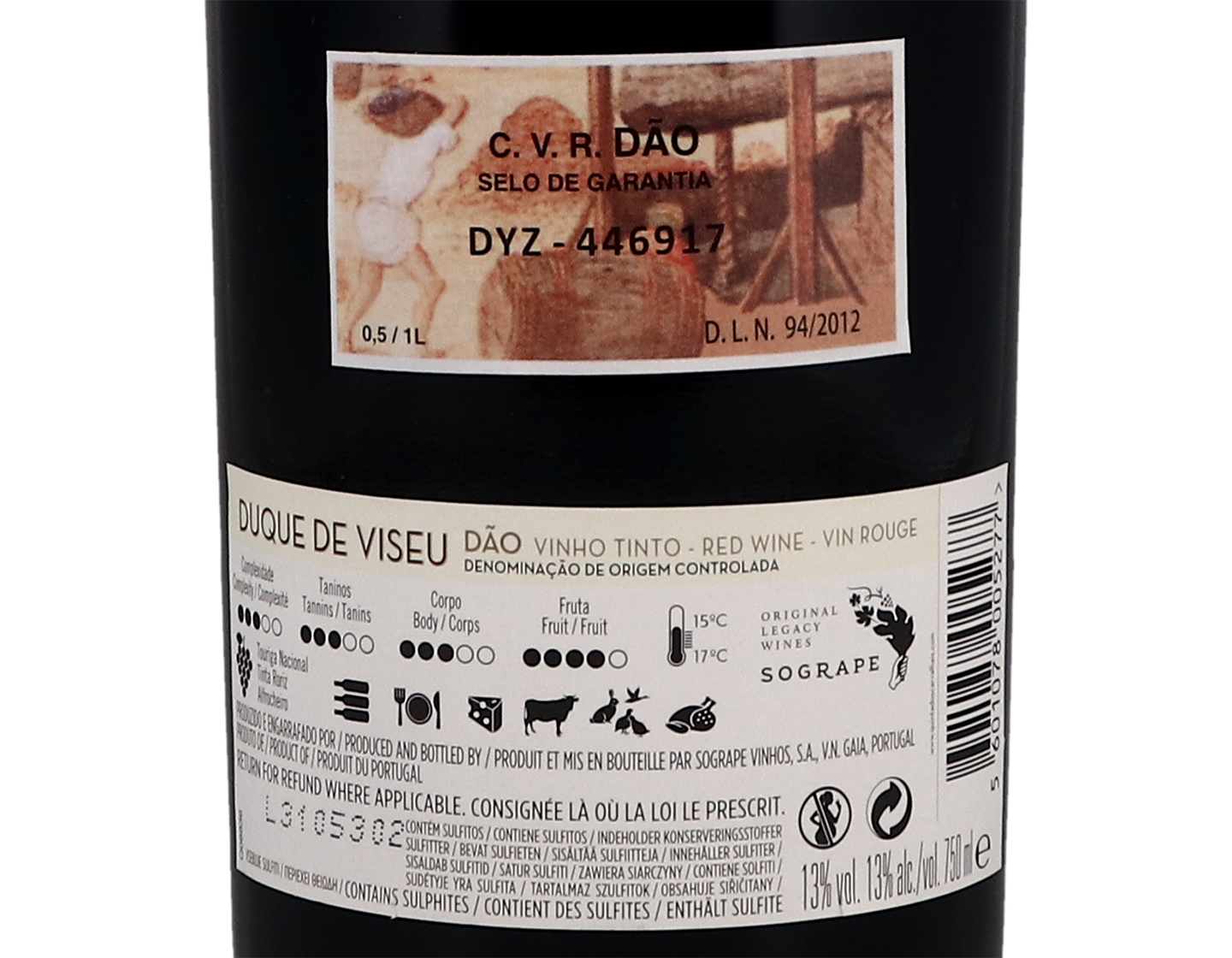 Carvalhais Duque de Viseu Tinto Dao 2019