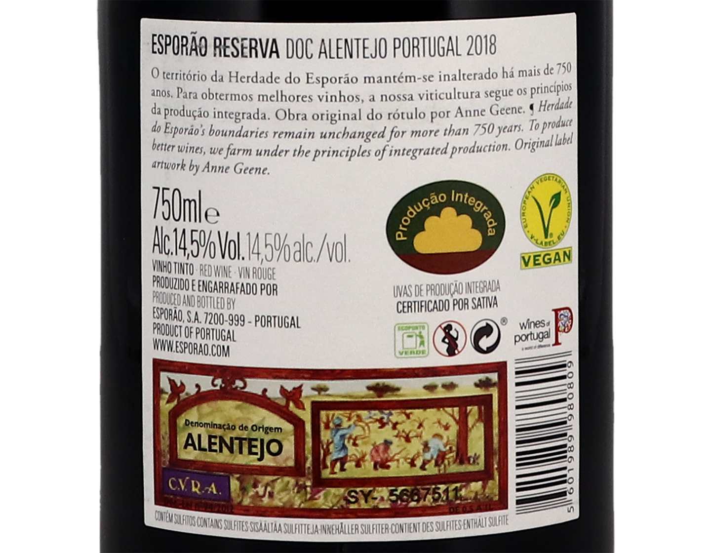 Esporao Reserva Tinto Alentejo 2018