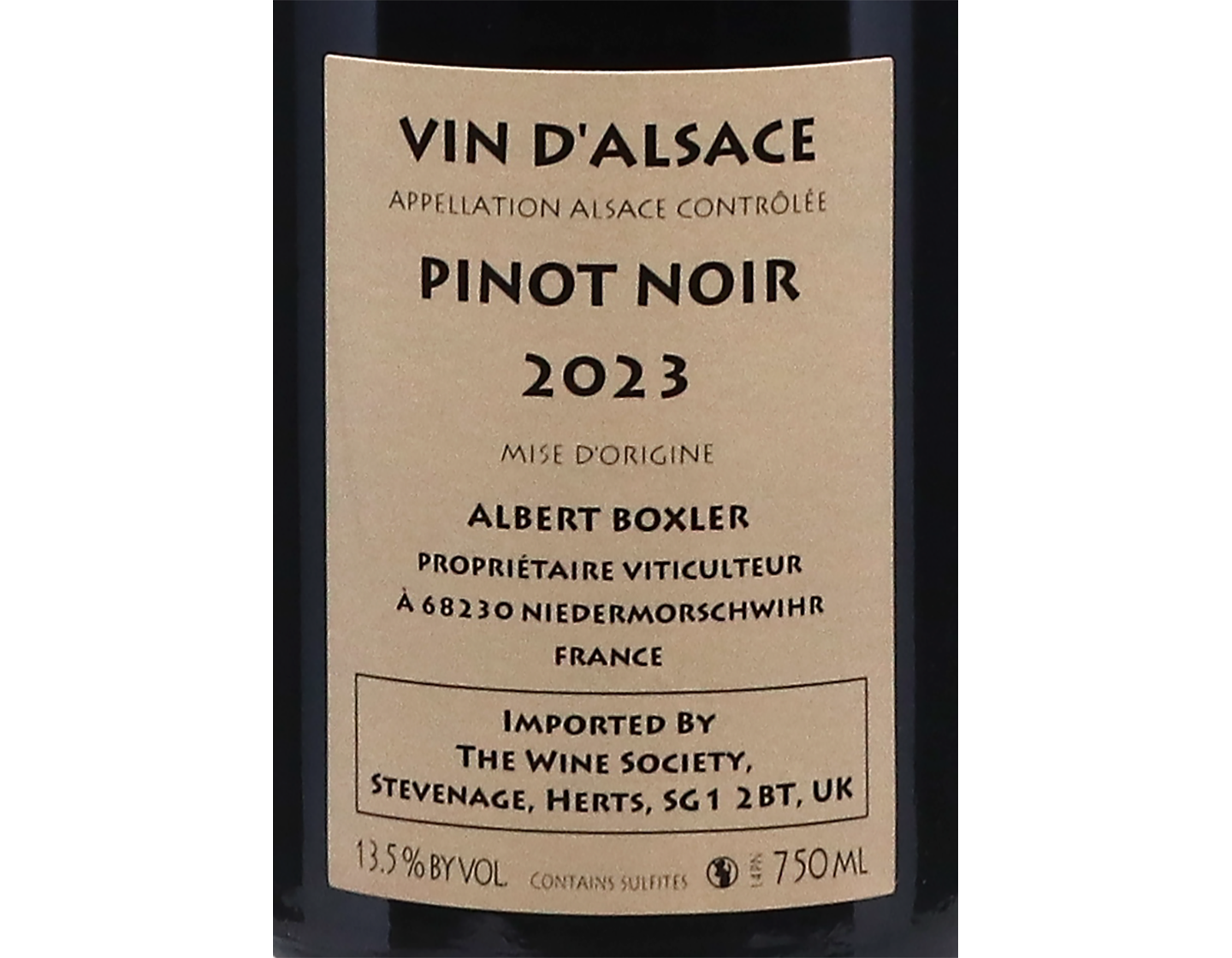 Pinot Noir Domaine Boxler,2023