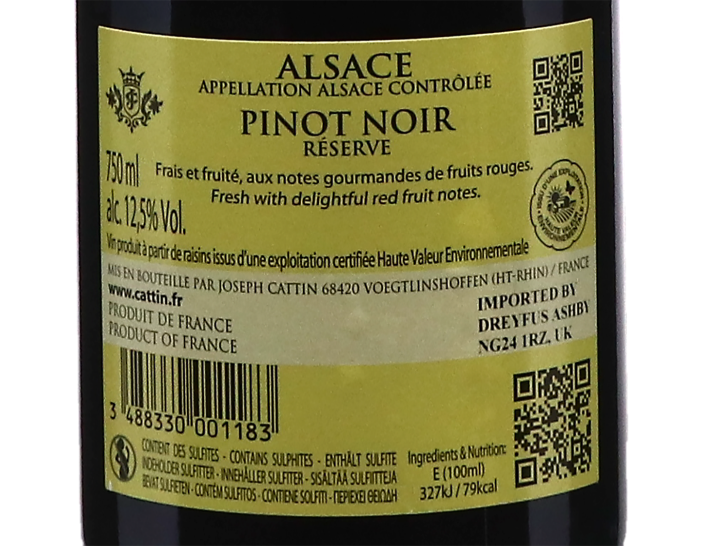 Pinot Noir Reserve Joseph Cattin 2024