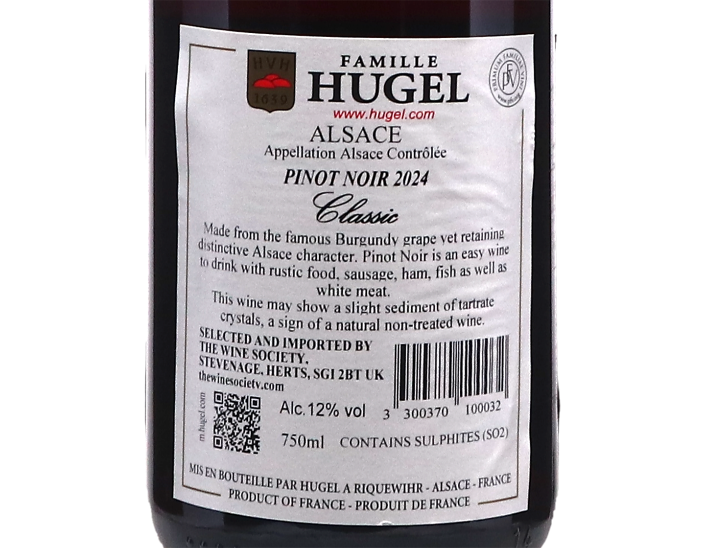 Pinot Noir Classic Famille Hugel 2024