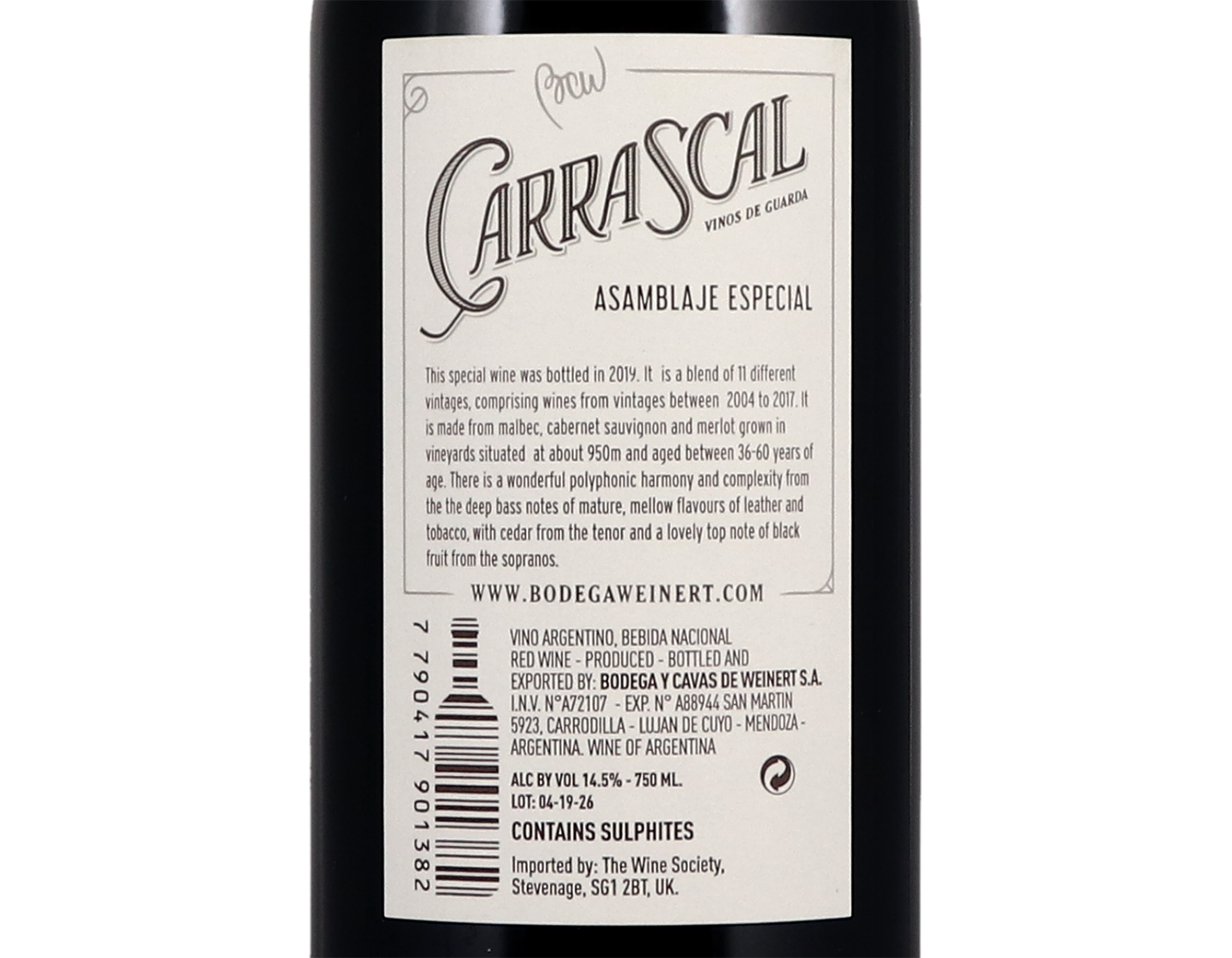 Weinert Carrascal Assemblaje Especial NV
