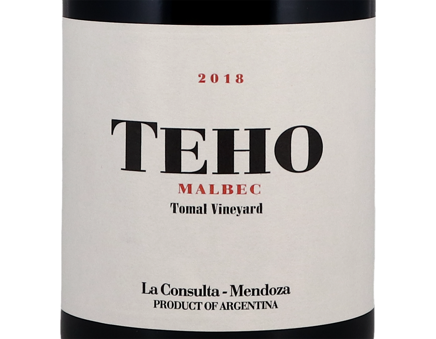 Teho Tomal Vineyard La Consulta Malbec 2018