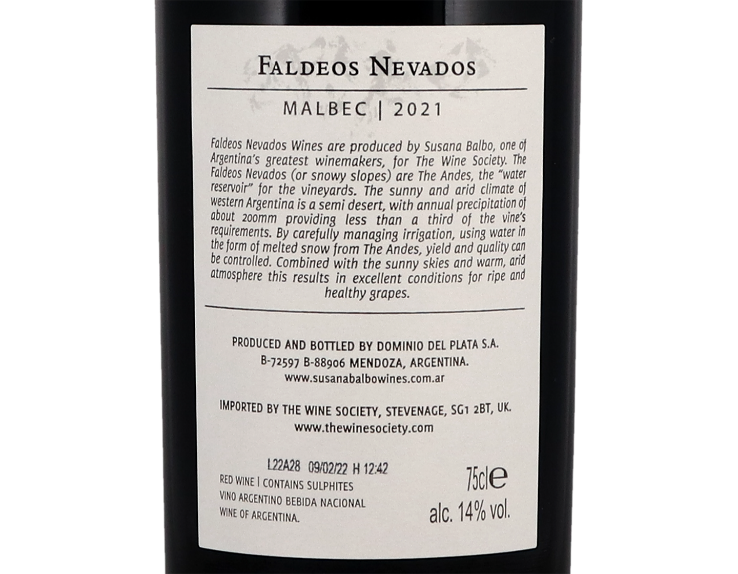 Faldeos Nevados Malbec 2021