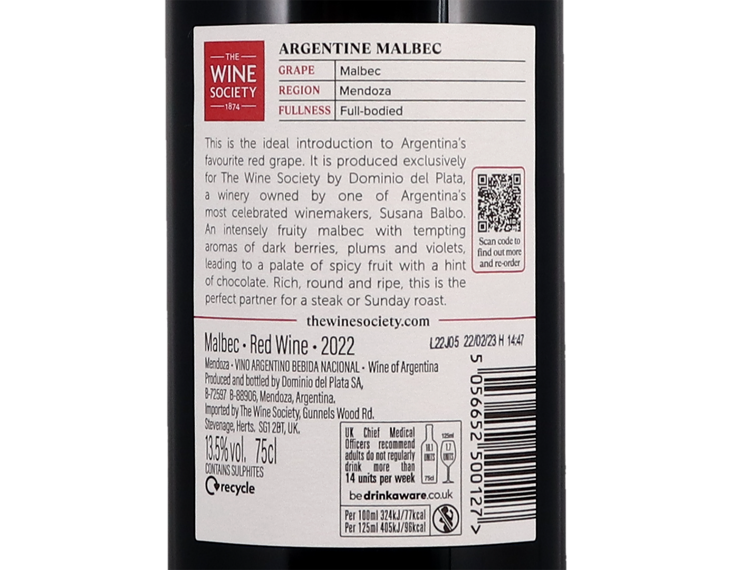 The Society's Argentine Malbec 2022