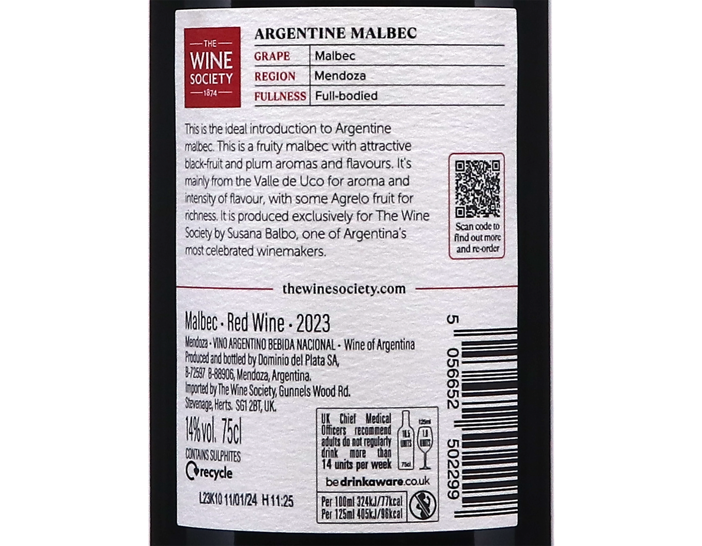 The Society's Argentine Malbec 2023