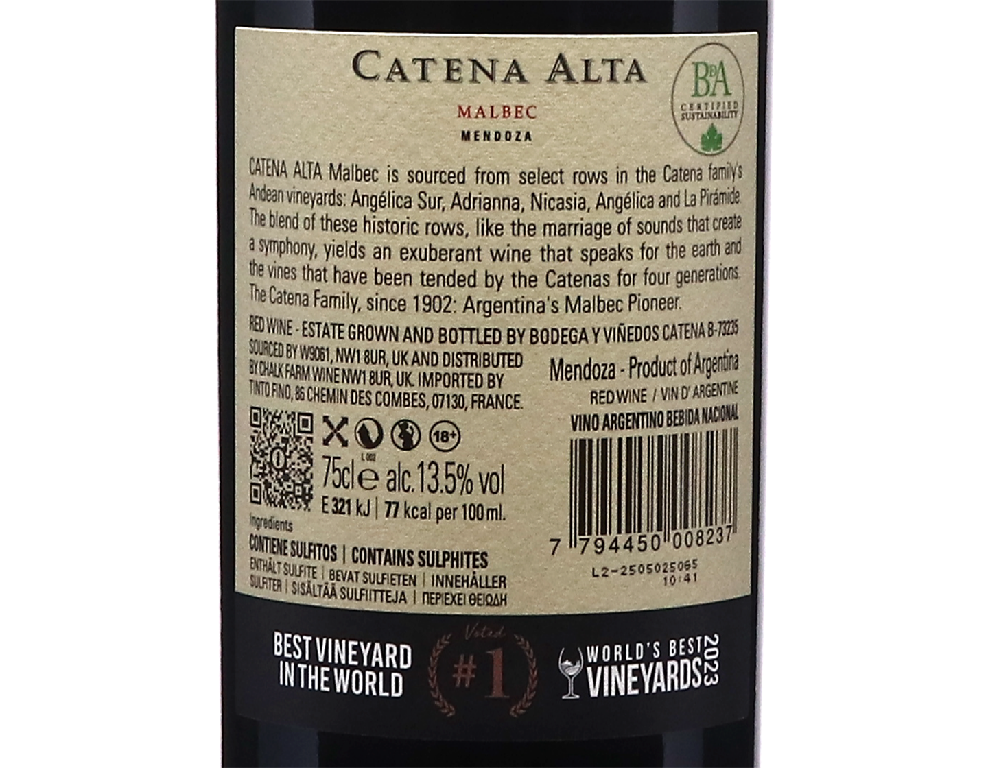 Catena Alta Malbec 2021