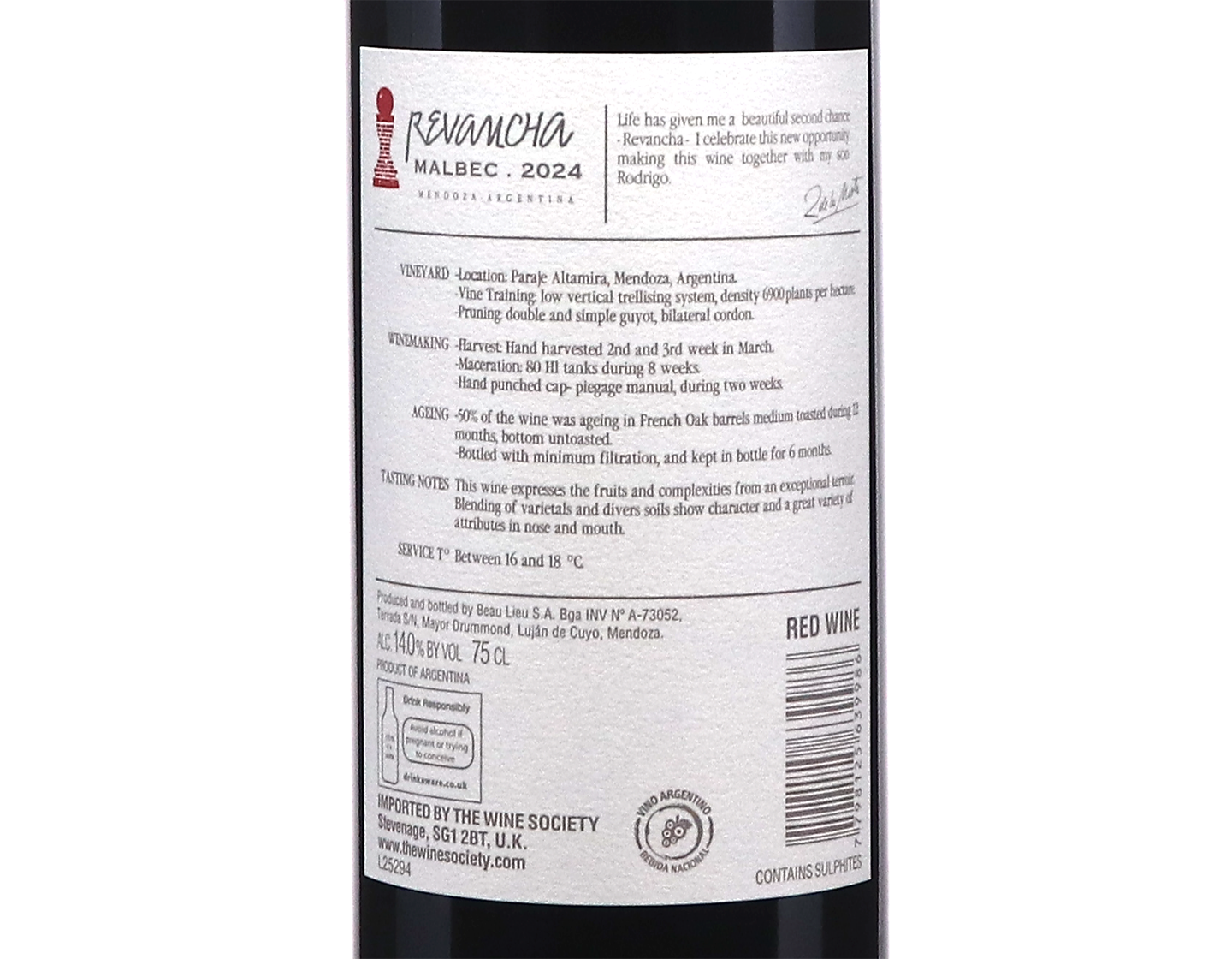 La Revancha Peon Malbec 2024