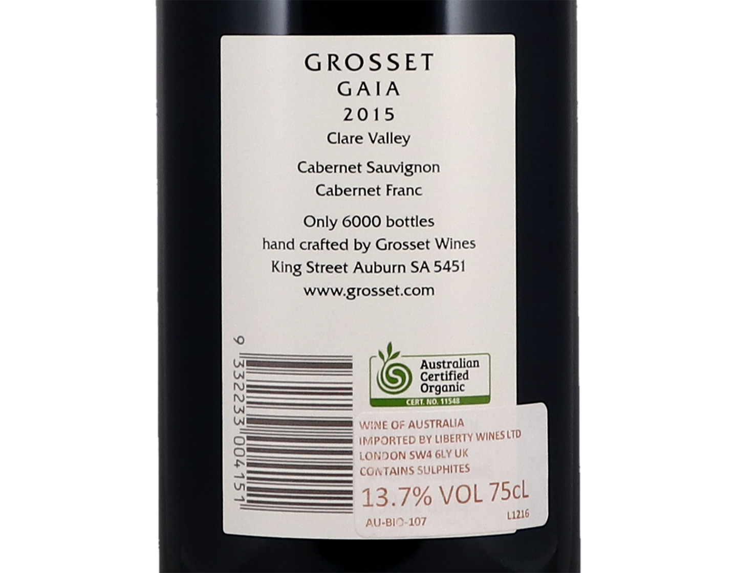 Grosset Gaia Clare Valley 2015