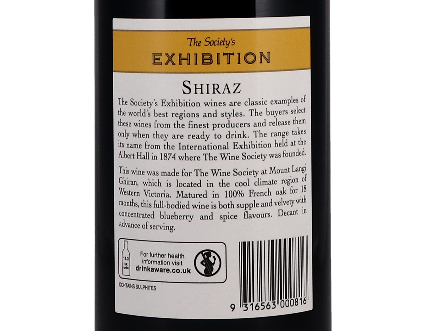 The Society's Exhibition Victoria Shiraz 2019