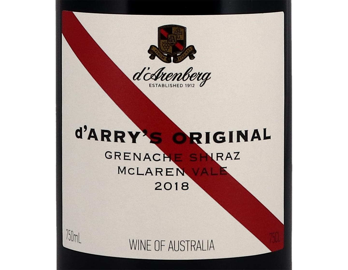 d'Arenberg d'Arrys Original McLaren Vale Grenache Shiraz 2018