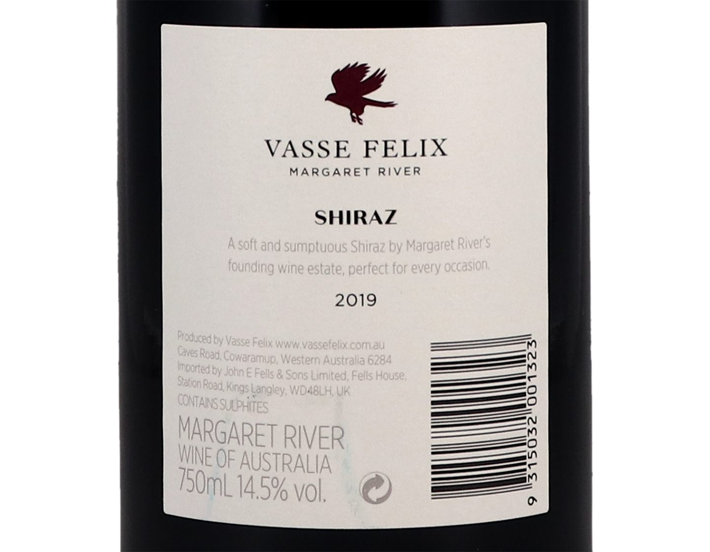 Vasse Felix Classic Dry Red Margaret River Shiraz 2019