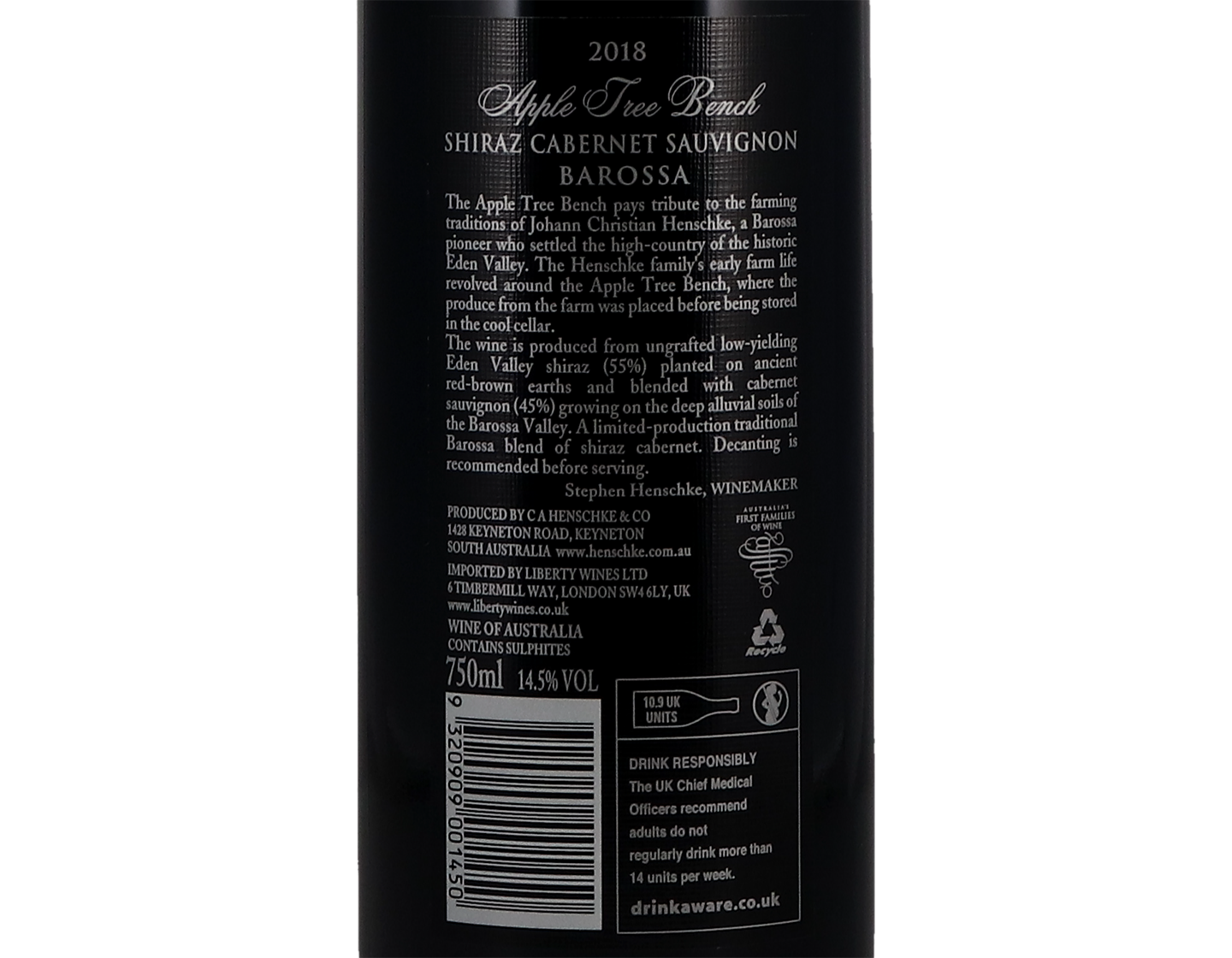 Henschke Apple Tree Bench Barossa Shiraz Cabernet 2018